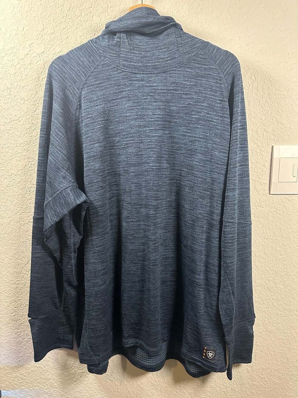 Ariat Rebar Gridwork Balaclava LS Size XXL Blue Hoodie